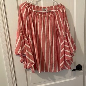 Striped top with fun sleeves